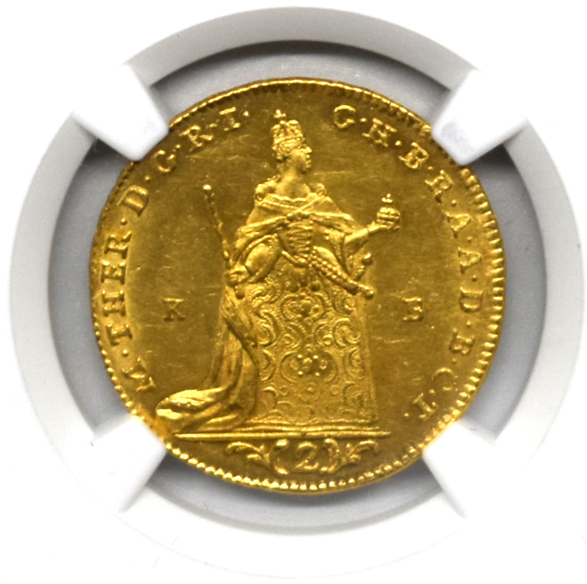 Sold】 1765年 ハンガリー マリア・テレジア 2ダカット金貨 MS61 NGC 